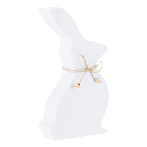 EGLO LIVING Osterdeko Hase Manambolo, Deko Figur Ostern, Frühlingsdeko mit Osterhase, Tischdeko Frühling, Osterfigur aus Holz in Weiß, 13,5 x 24 cm von EGLO LIVING