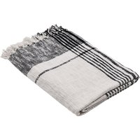 Eglo Living - Decke Chevery, gewebte Kuscheldecke, Wolldecke für Couch, Sofadecke aus Baumwolle in Weiß und Schwarz, 130x170 cm Eglo Living - Decke Chevery, gewebte Kuscheldecke, Wolldecke für Couch, Sofadecke aus Baumwolle in Weiß und Schwarz, 130x170 cm von EGLO LIVING
