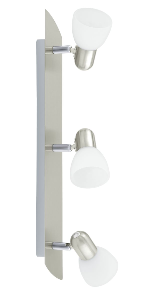 EGLO ENEA Wand & Deckenspot 3er E14 nickel-matt von EGLO Leuchten