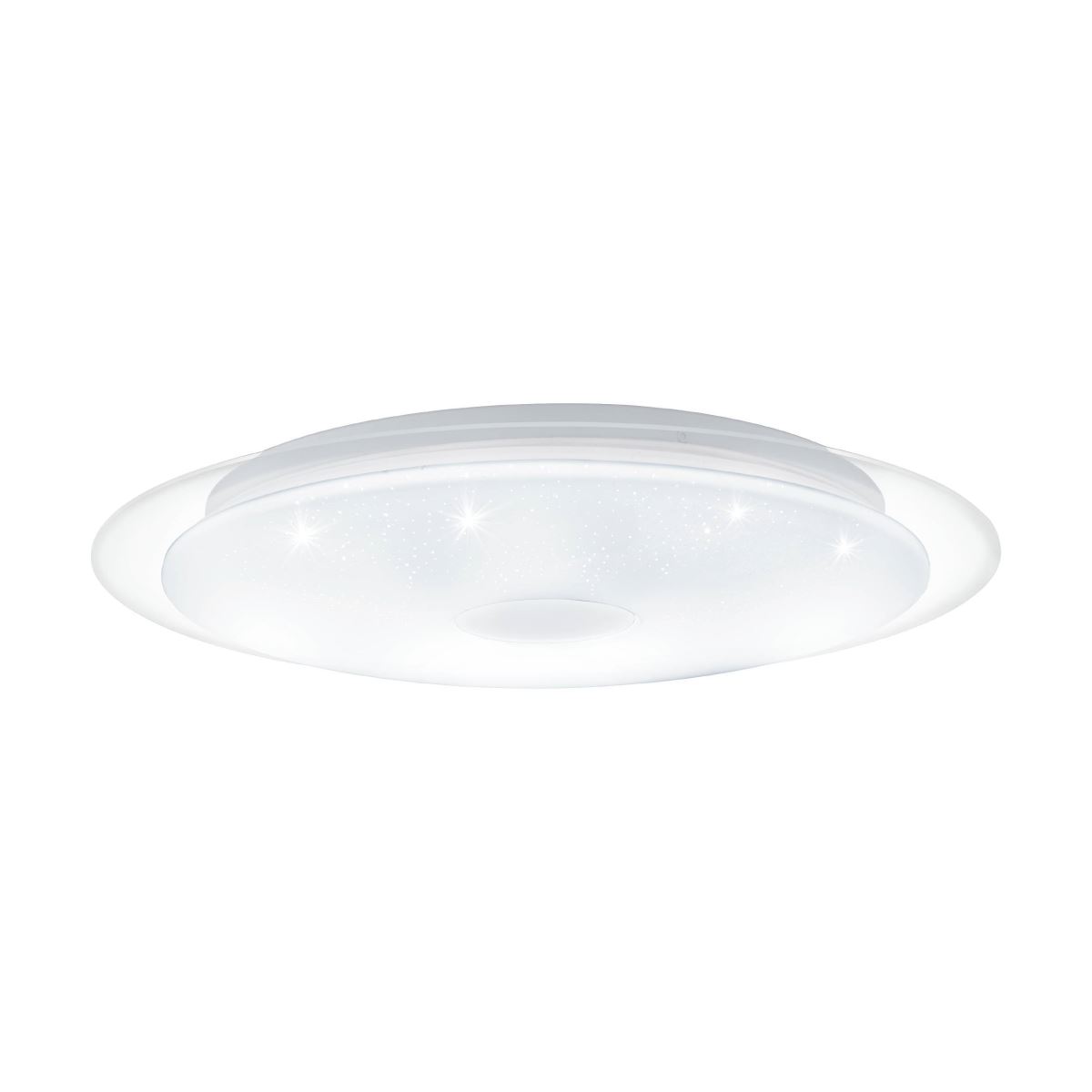 EGLO IGROKA LED Deckenleuchte weiß, transparent, weiß, chrom 2500lm 40x40x6cm von EGLO Leuchten