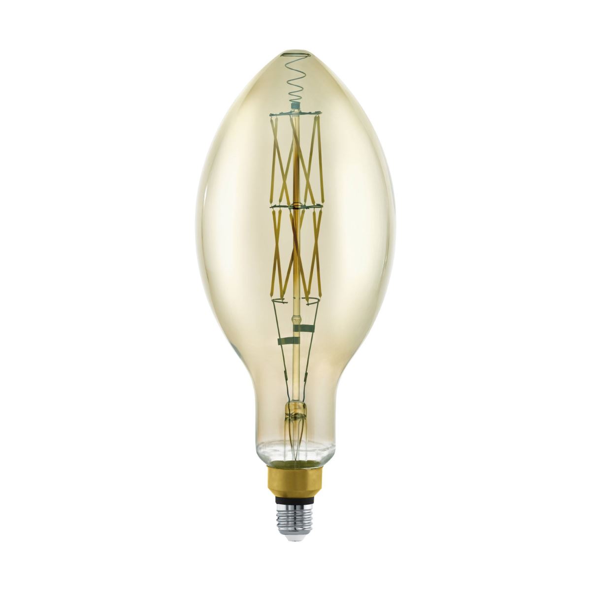 EGLO LED Leuchtmittel E27 E140 8W 600lm 3000K schwarz-transparent dimmbar 140x340mm von EGLO Leuchten