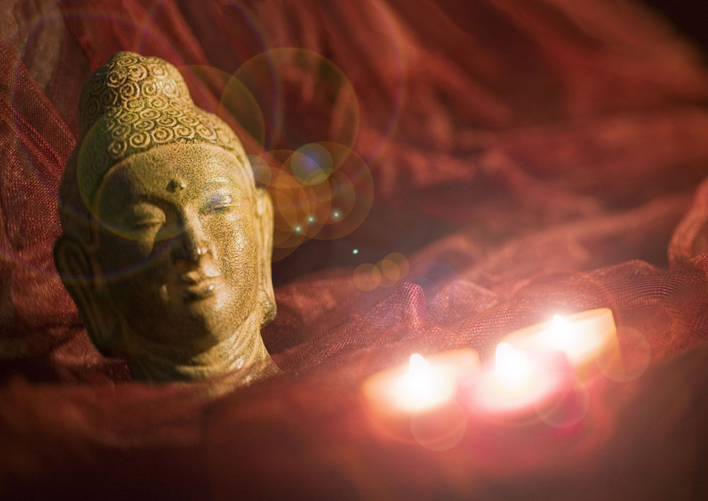 LED Picture Buddha mit Kerze 300x450x18mm von EGLO Leuchten