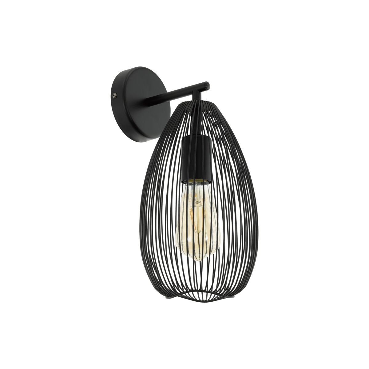 Wandlampe Vintage EGLO CLEVEDON schwarz E27 von EGLO Leuchten
