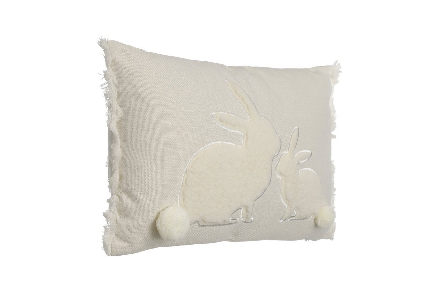 EGLO Living Dekokissen Chevery, Osterkissen, Deko Osterhase, Polyester, Osterdeko creme-weiß, 50x50 cm von EGLO Living