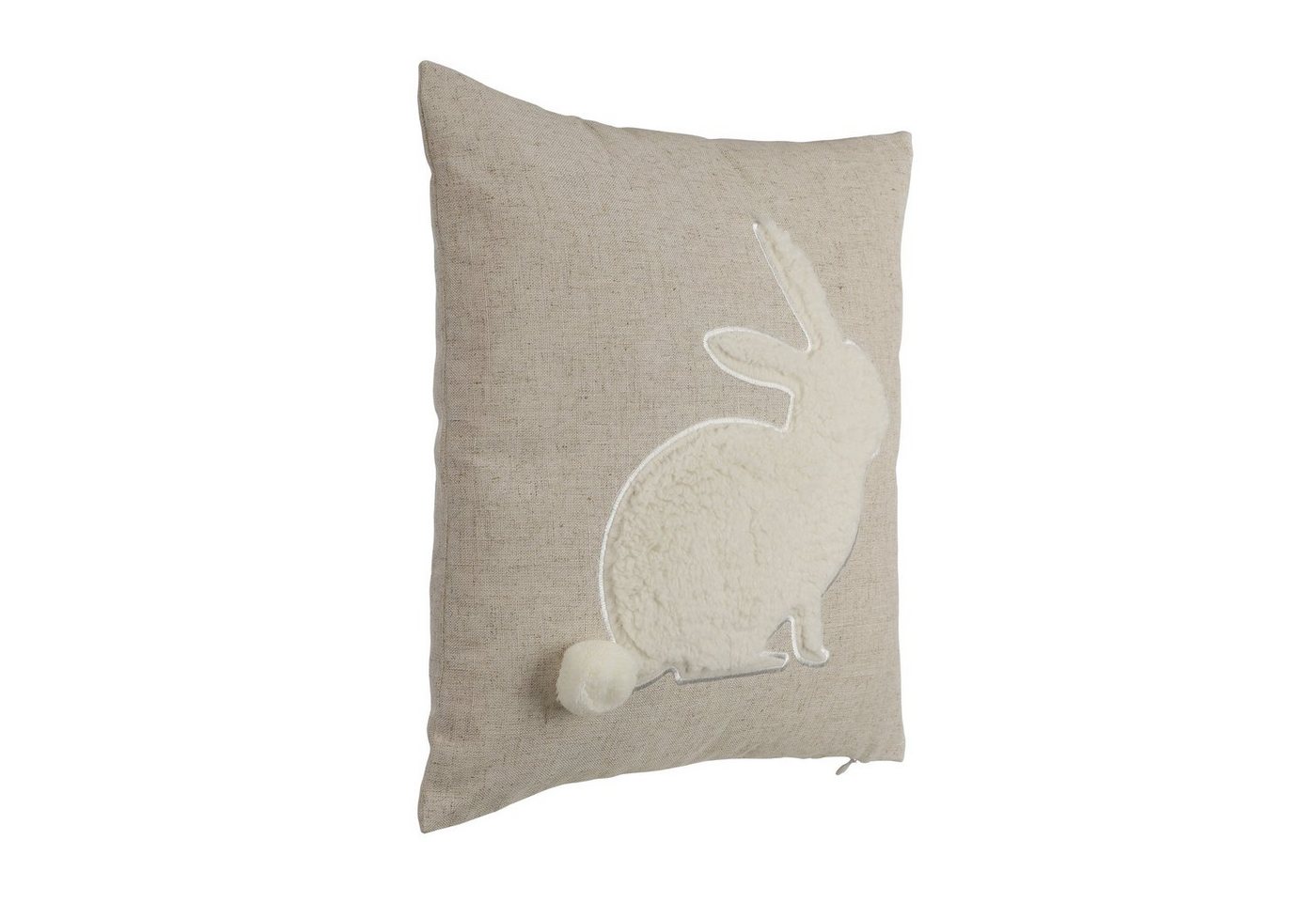 EGLO Living Dekokissen Chevery, Osterkissen, Deko Osterhase, Polyester, Leinen, beige, creme, 45x45 cm von EGLO Living