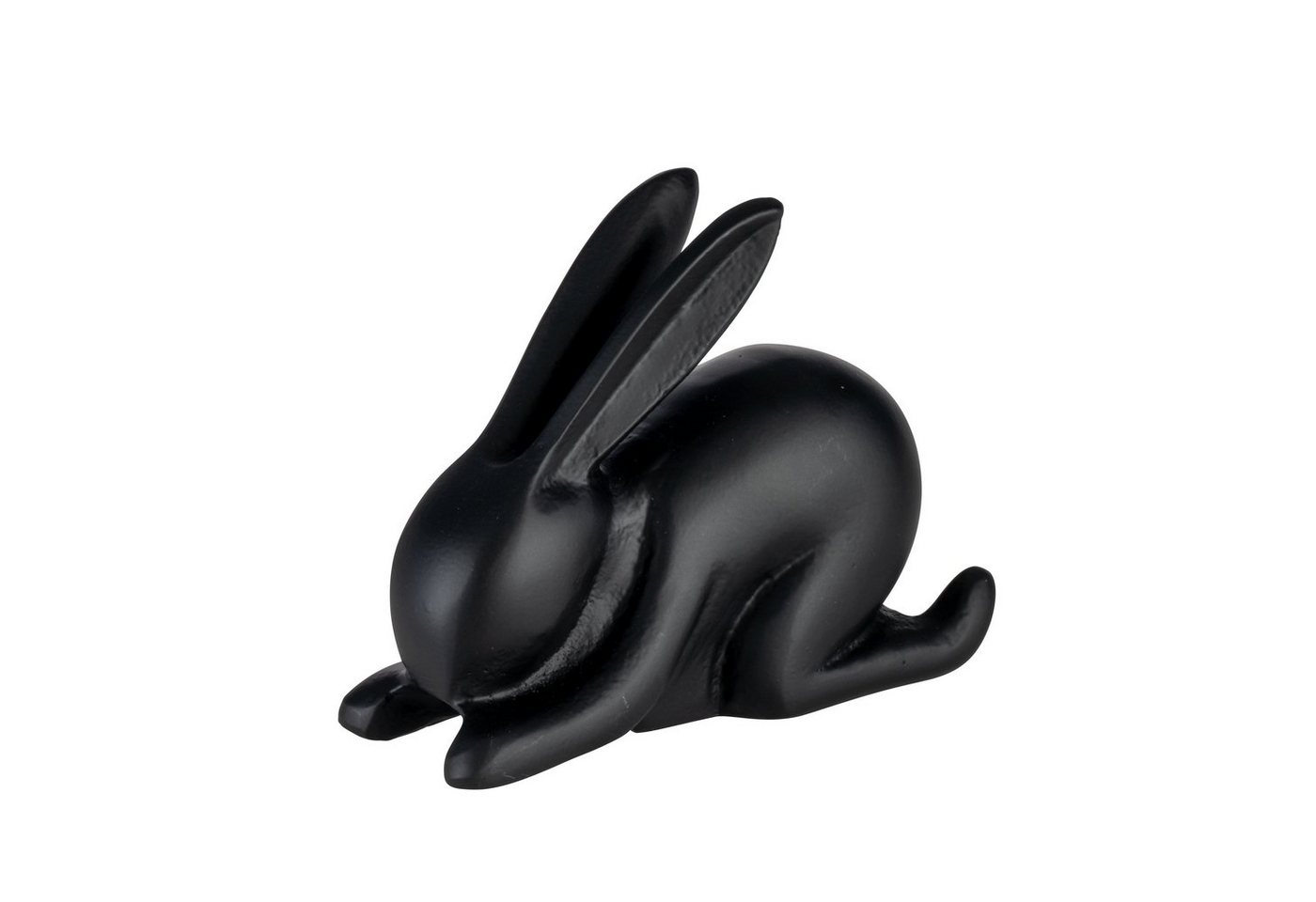 EGLO Living Dekoobjekt Marovato, Deko Ostern Frühling, Osterhase aus Aluminium in Schwarz, 21,5 x 17 cm von EGLO Living