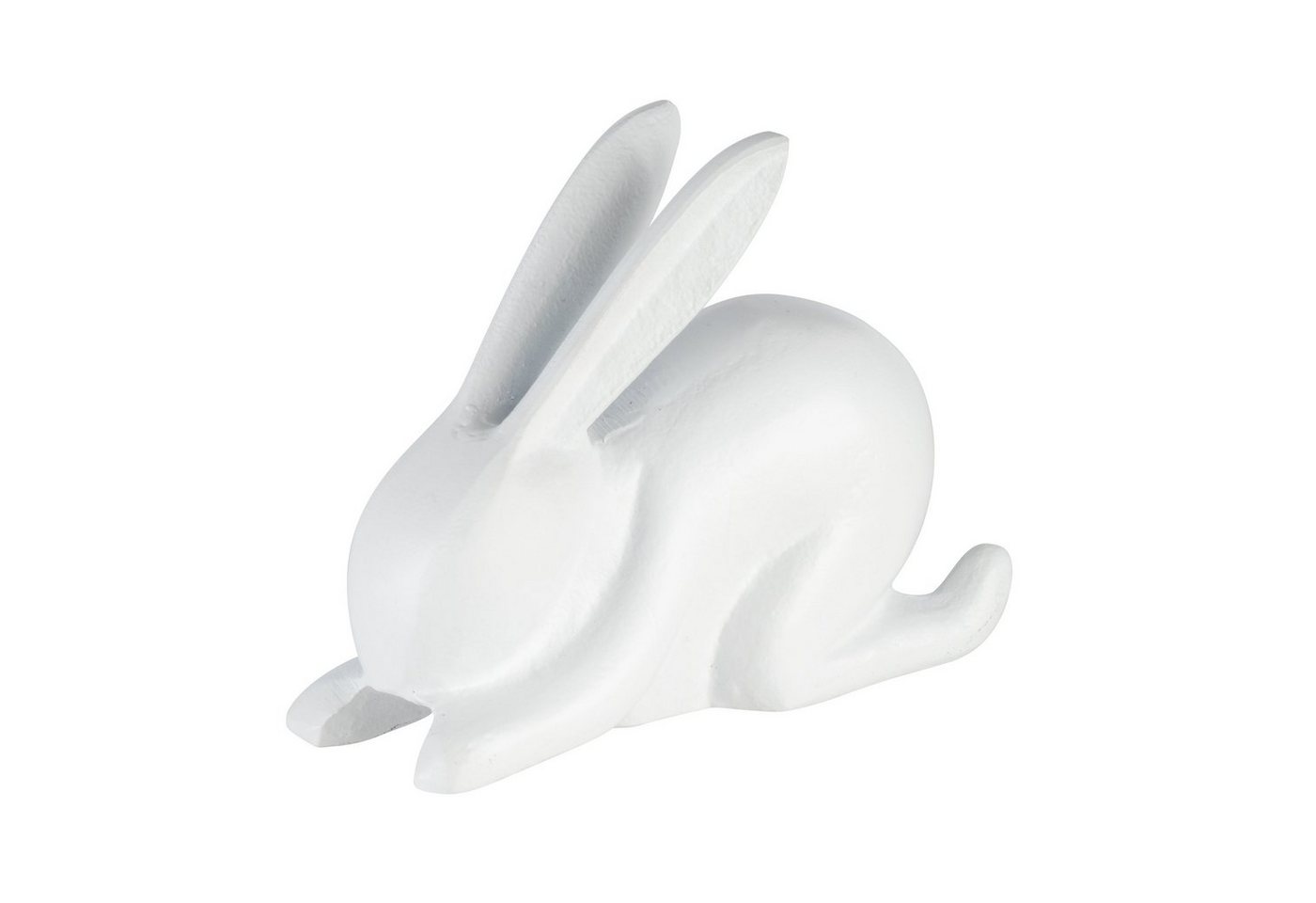 EGLO Living Dekoobjekt Marovato, Deko Ostern Frühling, Osterhase aus Aluminium in Weiß, 21,5 x 17 cm von EGLO Living