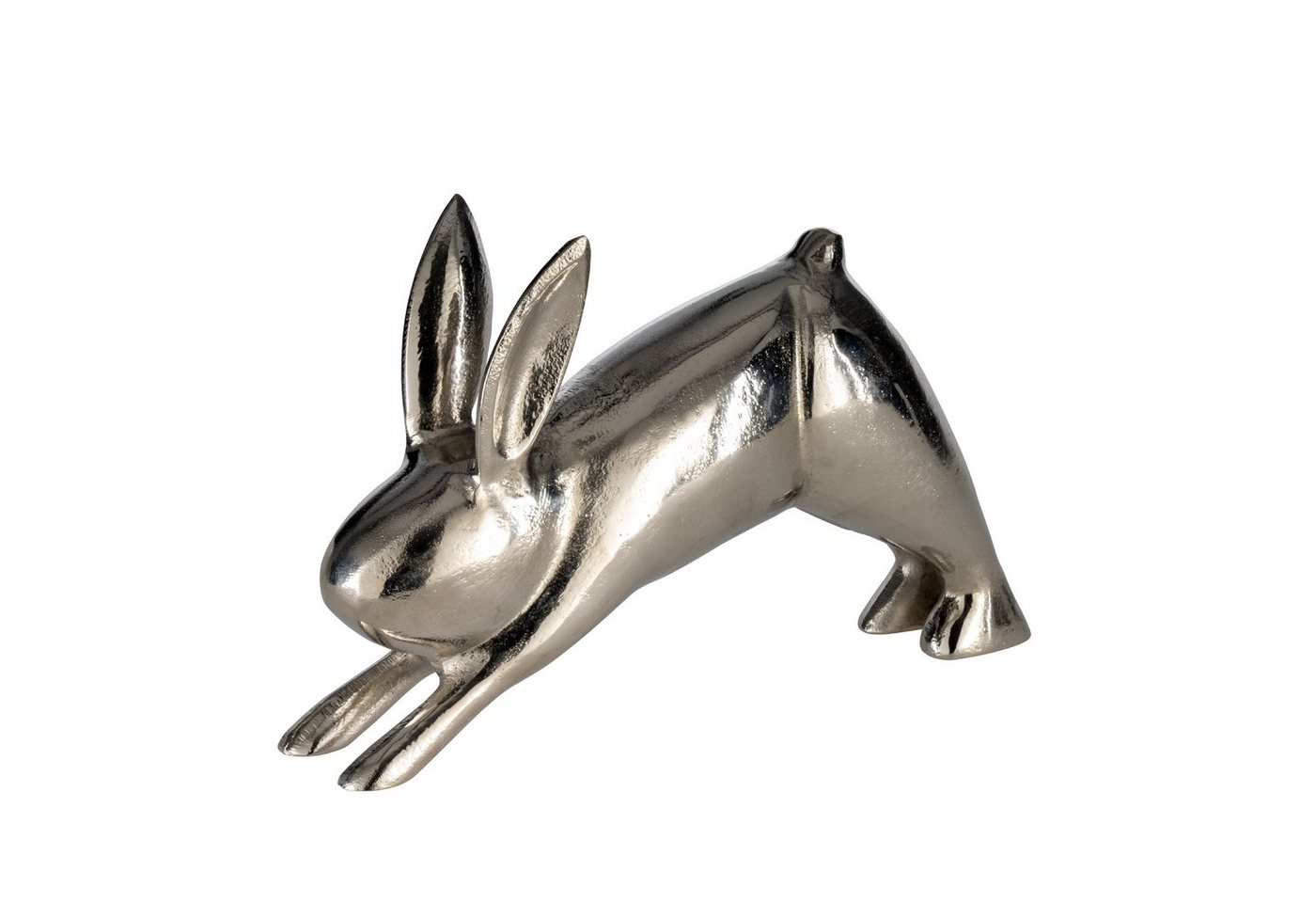 EGLO Living Dekoobjekt Vohilava, Deko Ostern Frühling, Osterhase aus Aluminium in Silber, 28 x 18 cm von EGLO Living