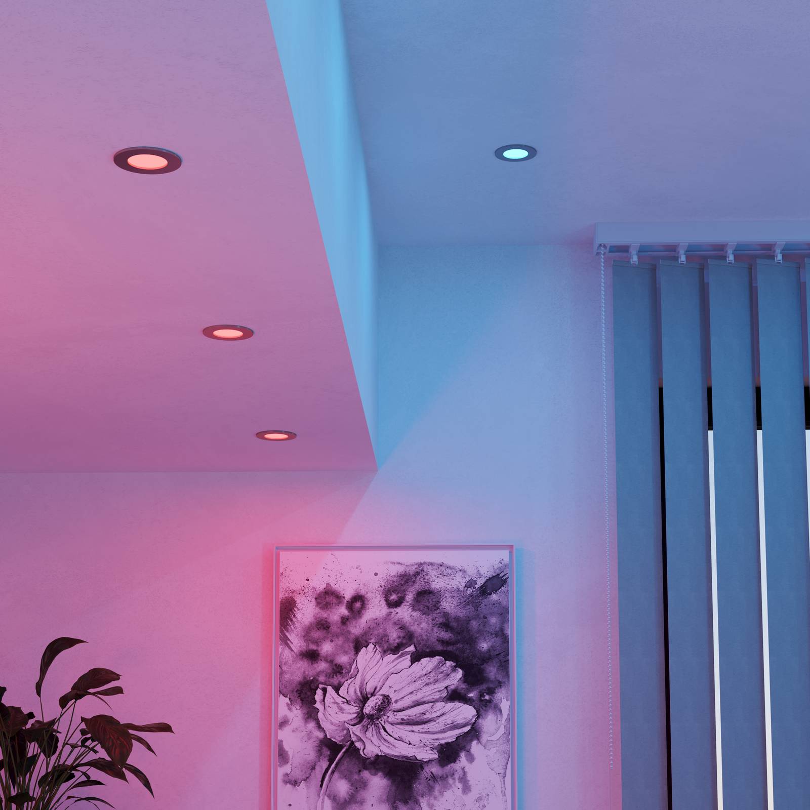 EGLO connect LED-Einbauleuchte Fueva 6-Z, grau, 3er-Set EGLO connect LED-Einbauleuchte Fueva 6-Z, grau, 3er-Set von EGLO connect