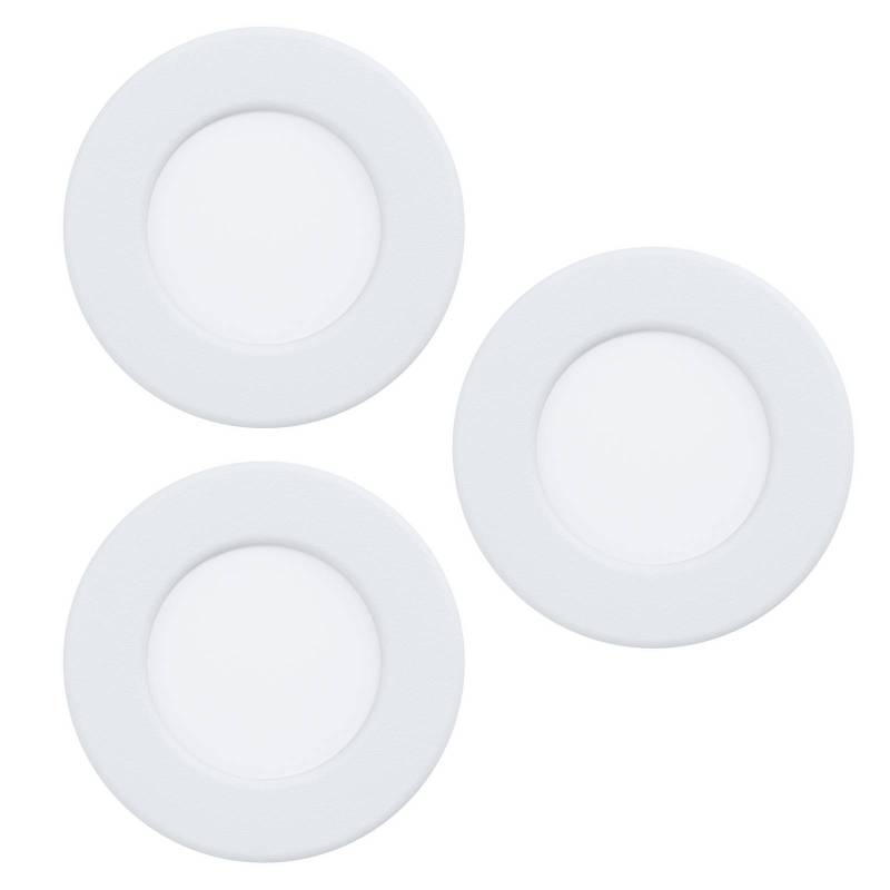 EGLO connect LED-Einbauleuchte Fueva 6-Z, weiß, 3er-Set von EGLO connect