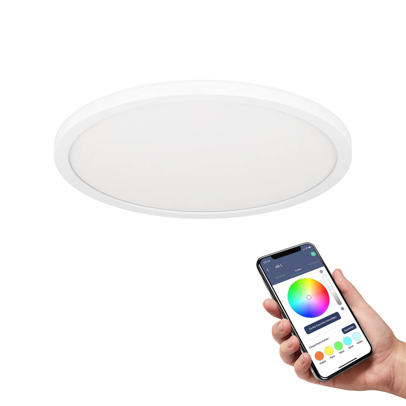 EGLO connect Rovito-Z Deckenlampe weiß, Ø 29,5cm von EGLO connect