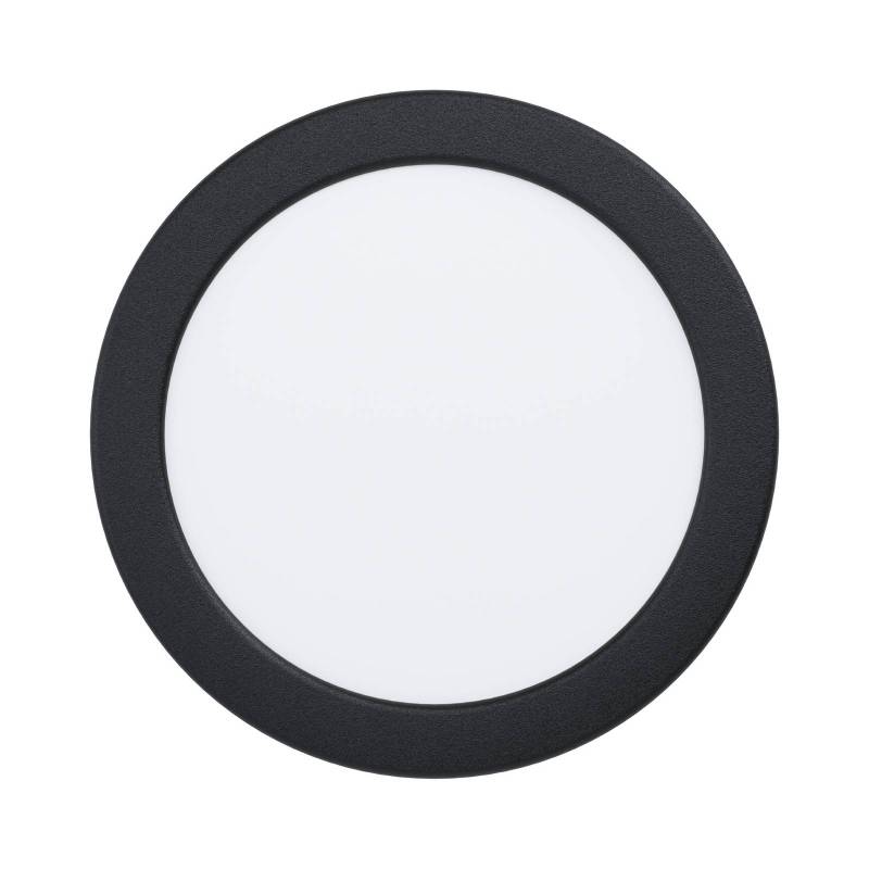 EGLO connect Smart-LED-Einbaulampe Fueva 6-Z, schwarz, Ø16cm von EGLO connect