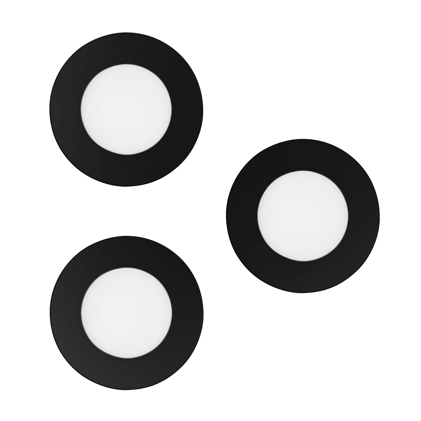 EGLO connect Smart-LED-Einbauleuchte Fueva-Z, schwarz, 3er EGLO connect Smart-LED-Einbauleuchte Fueva-Z, schwarz, 3er von EGLO connect