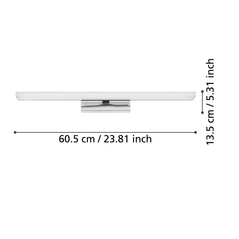 EGLO connect Smart-LED-Spiegellampe Tabiano-Z, 60.5cm, chrom von EGLO connect