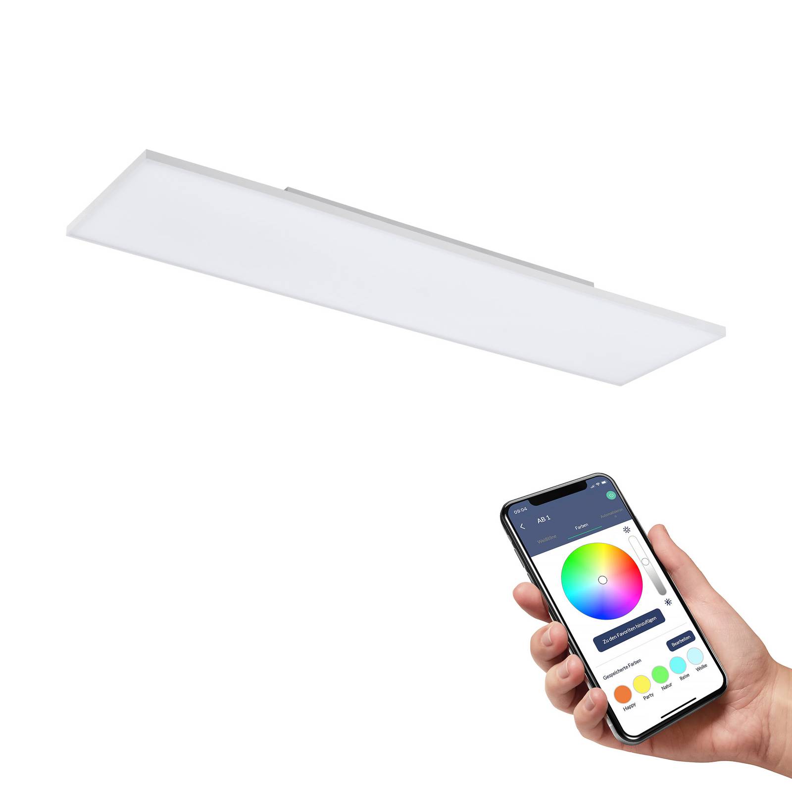 EGLO connect Turcona-Z LED-Deckenlampe 120x30cm von EGLO connect