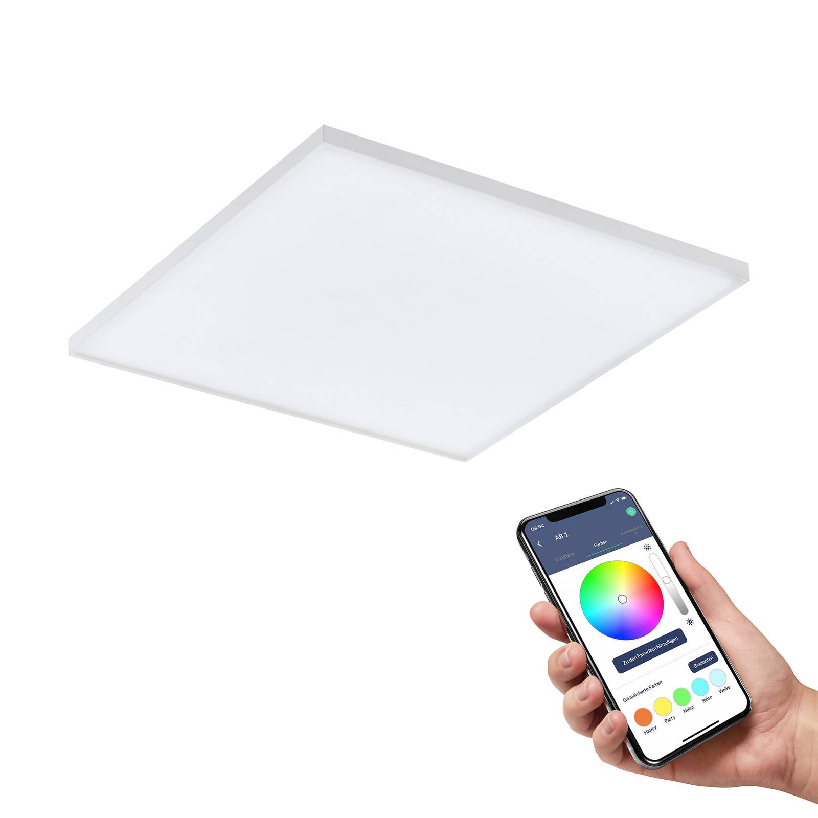 EGLO connect Turcona-Z LED-Deckenlampe 45x45cm von EGLO connect