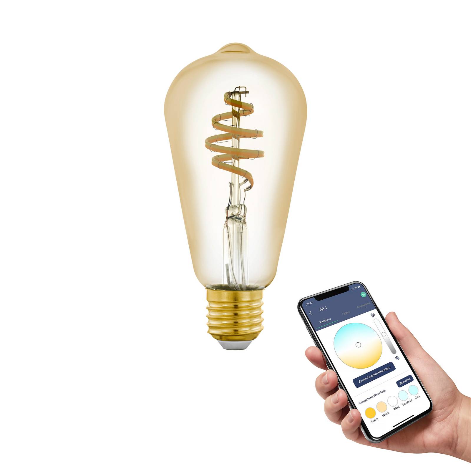 EGLO connect-z E27 ST64 LED-Lampe 5,5W 400lm CCT EGLO connect-z E27 ST64 LED-Lampe 5,5W 400lm CCT von EGLO connect