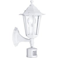 Außenleuchte Bewegungsmelder Up-Light IP44 Laternenform Weiß - white - Eglo von EGLO