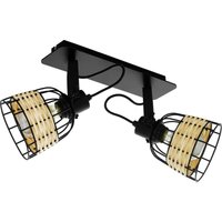 Eglo - 2er Spot Anwick 1 natur 48 x 14 cm E27, max. 60 w Spots von EGLO