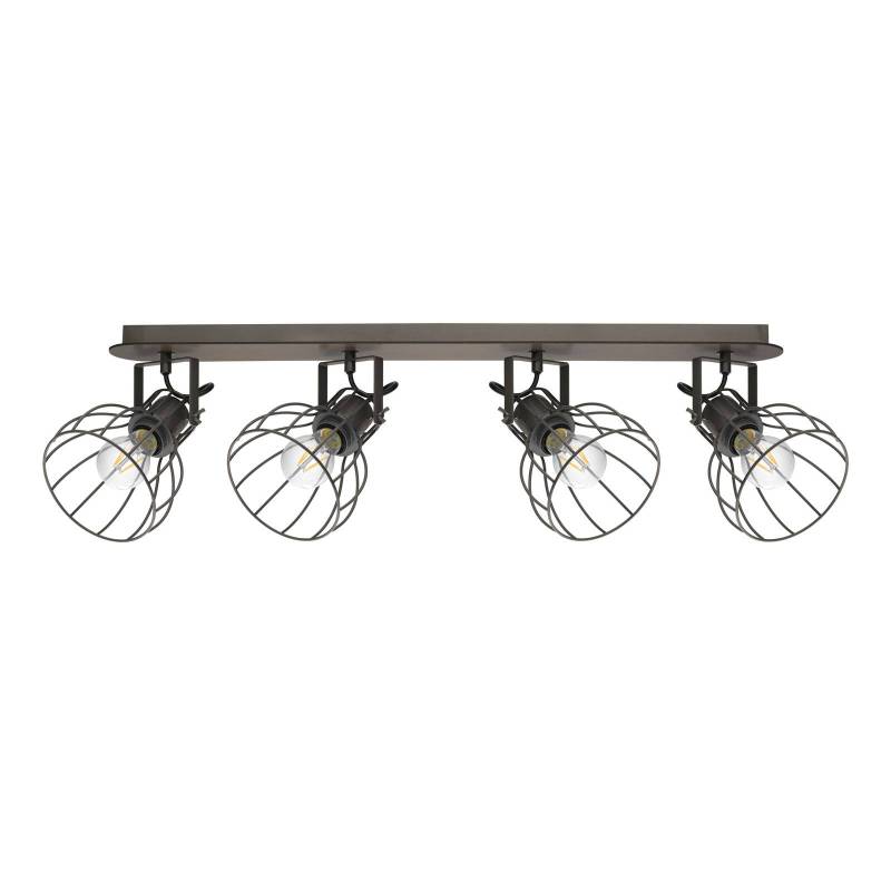 Deckenlampe Sambatello, vierflammig, braun/silber von EGLO