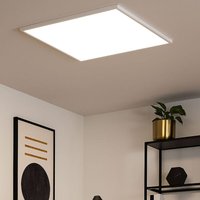 Deckenpanel Deckenleuchte Aufbaupanel Wohnzimmerleuchte weiß Deckenlampe, Stahl Kunststoff, 1x LED 33 Watt 4250 Lumen warmweiß, LxBxH 59,5x59,5x6 cm von EGLO