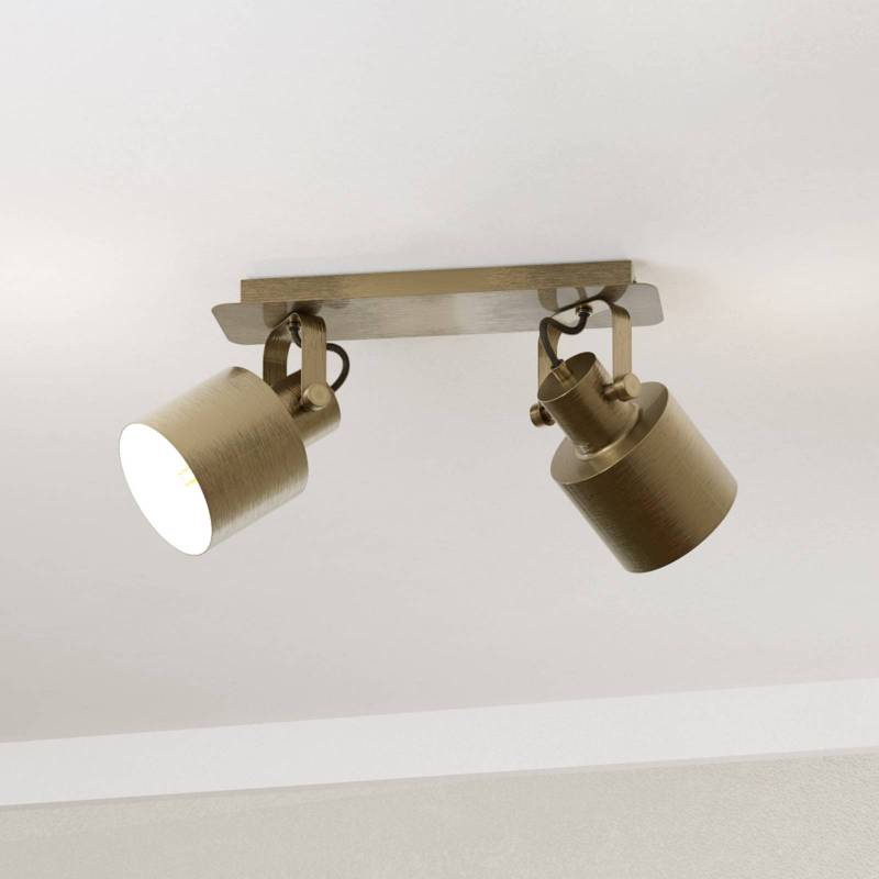 Deckenspot Southery 2-flammig creme-gold gebürstet von EGLO