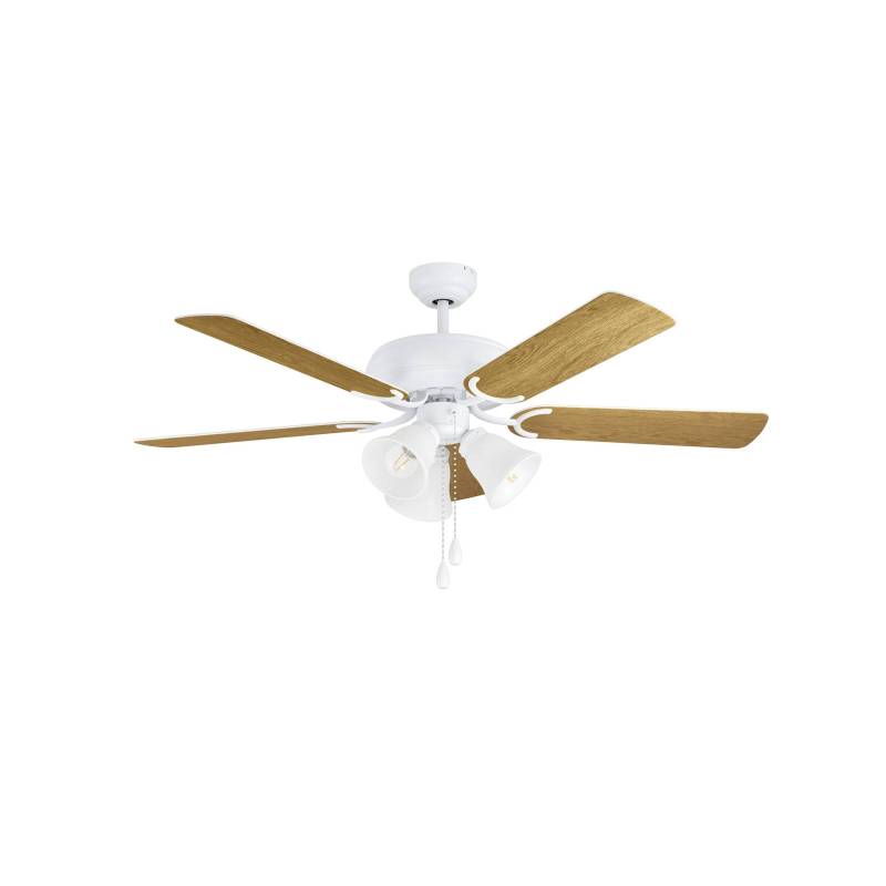 Deckenventilator Las Palmas, 3 x E27, Zugschalter, weiß von EGLO