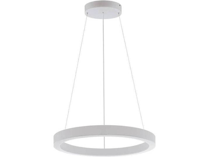 EGLO, Pendelleuchte, 63059 PASTRENGO 1 LED Pendelleuchte 2x45W Ø700mm Silber Weiss Warmweiss Dimmbar von EGLO