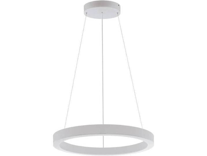EGLO, Pendelleuchte, 63064 PASTRENGO 1 LED Pendelleuchte 2x45W Ø700mm Silber Weiss Neutralweiss Dimmbar von EGLO