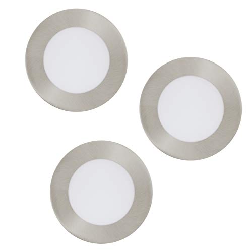 EGLO FUEVA 1 LED Einbaustrahler nickel-matt, weiss 3er Set 2100lm 3000K 12cm EGLO FUEVA 1 LED Einbaustrahler nickel-matt, weiss 3er Set 2100lm 3000K 12cm von EGLO
