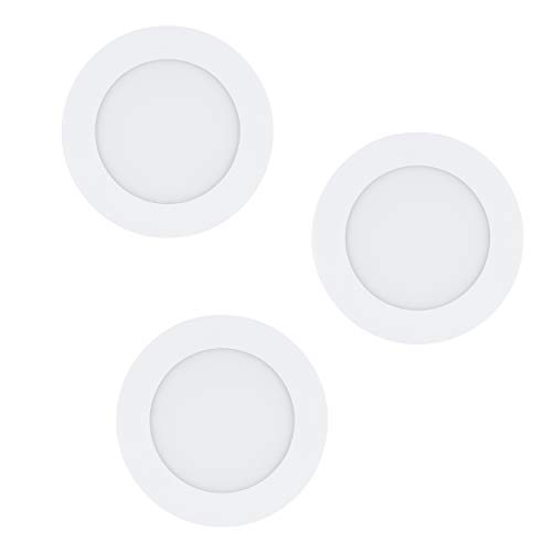 EGLO FUEVA 1 LED Einbaustrahler weiss 3er Set a 630lm 3000K 12cm von EGLO