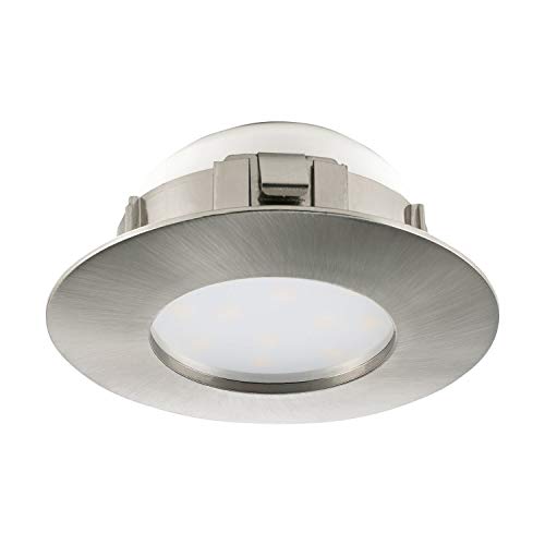 EGLO 3-er Set LED Einbaustrahler Pineda, LED Spots Set aus Kunststoff, 3 LED Einbauleuchten in Chromfarben, Einbaustrahler LED flach, Einbaustrahler Set warmweiß, Ø 7,8 cm EGLO 3-er Set LED Einbaustrahler Pineda, LED Spots Set aus Kunststoff, 3 LED Einbauleuchten in Chromfarben, Einbaustrahler LED flach, Einbaustrahler Set warmweiß, Ø 7,8 cm von EGLO