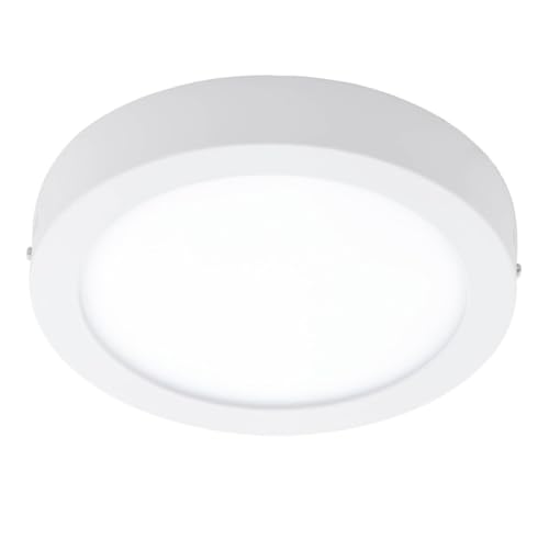 EGLO 33315 LED Aufbauleuchte Crosslink FUEVA-C weiss H:4cm Ø:22.5cm dimmbar 2700-6500K mit Connect Funktion von EGLO