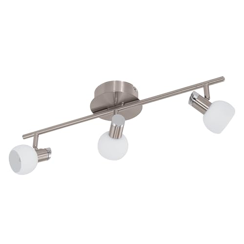 EGLO LED Deckenlampe Sesto 2, Deckenstrahler, Stahl in nickel-matt, chrom, Glas satiniert in weiss lackiert warmweiß EGLO LED Deckenlampe Sesto 2, Deckenstrahler, Stahl in nickel-matt, chrom, Glas satiniert in weiss lackiert warmweiß von EGLO