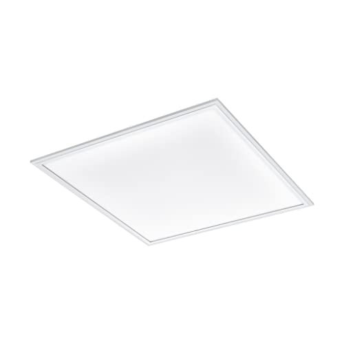 EGLO Access LED Deckenleuchte Salobrena-A, 1 flammige Wandlampe, LED Deckenlampe aus Aluminium und Kunststoff in Weiß, mit Fernbedienung, Farbtemperaturwechsel (warm, neutral, kalt), dimmbar, LxB 60cm von EGLO