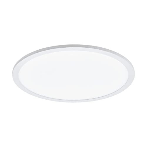 EGLO Access LED Deckenleuchte Sarsina-A, 1 flammige Wandlampe, LED Deckenlampe aus Aluminium und Kunststoff in Weiß, mit Fernbedienung, Farbtemperaturwechsel (warm, neutral, kalt), dimmbar, Ø 45 cm von EGLO