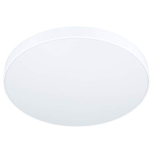 EGLO Access LED Deckenleuchte Zubieta-A, 1 flammige Wandlampe, Aufbauleuchte aus Stahl und Kunststoff in Weiß, mit Fernbedienung, Farbtemperaturwechsel (warm, neutral, kalt), dimmbar, Ø 45 cm von EGLO