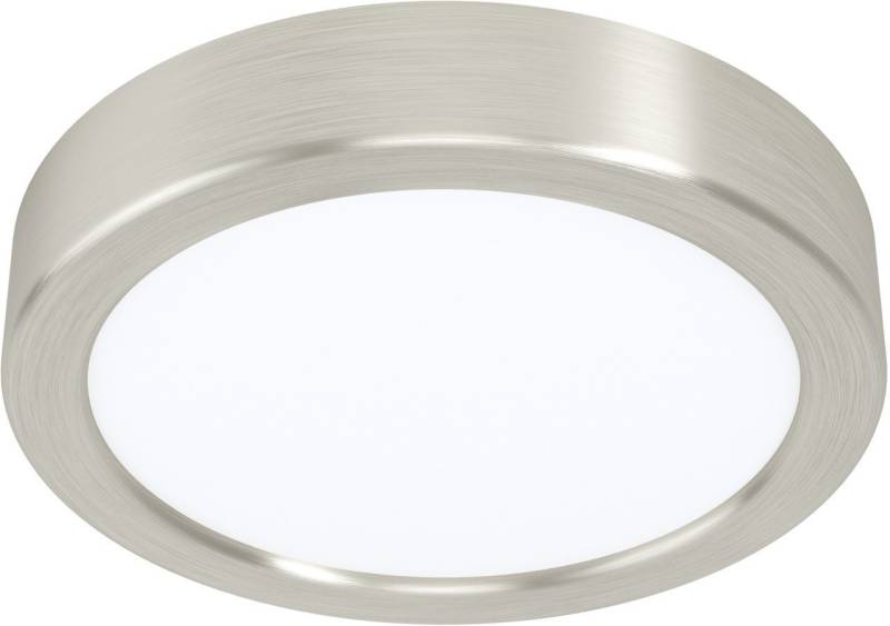 EGLO Aufbauleuchte Eglo LED Aufbauleuchte Fueva 5 nickel-matt Ø 16 cm, Inkl. Leuchtmittel, Nicht dimmbar nicht Smart Home-fähig ohne Bewegungsmelder von EGLO