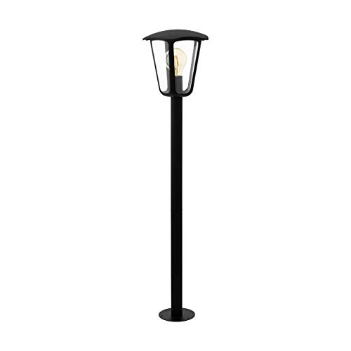 EGLO Außen-Stehlampe Monreale, 1 flammige Außenleuchte, Stehleuchte aus Aluguss und Kunststoff, Farbe: Schwarz, Fassung: E27, IP44 von EGLO