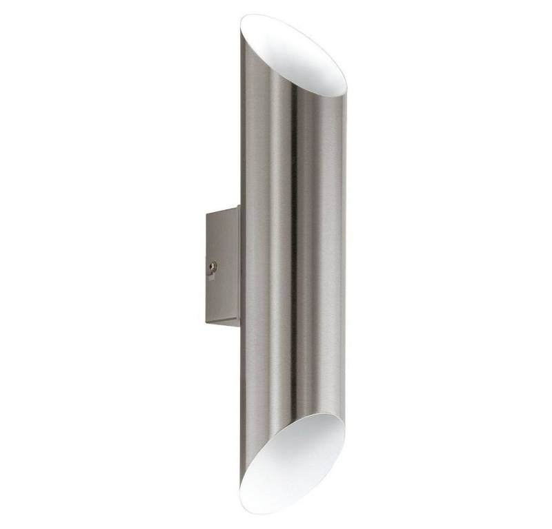 EGLO Außen-Wandleuchte 94803 EGLO LED Wandleuchte "AGOLADA" Edelstahl silber 36x7,5x11cm von EGLO