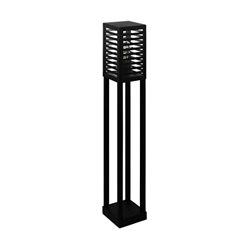 EGLO Außenlampe Alamonte 3, Außenleuchte stehend, Außenbeleuchtung für Garten und Terrasse, Stehlampe außen aus Metall in Schwarz, IP44, H 100 cm, E27 von EGLO