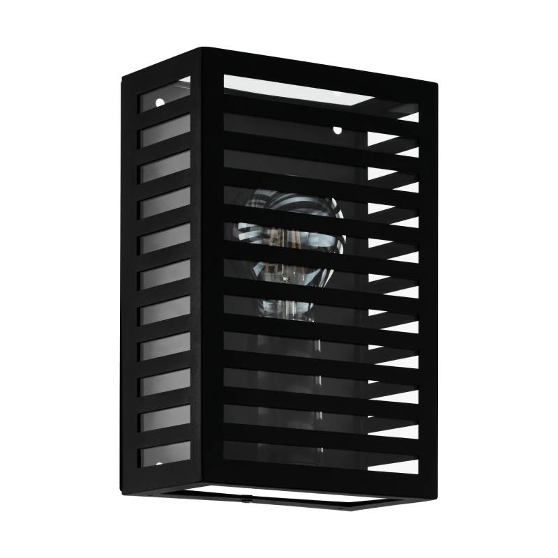 EGLO Außenwandleuchte 'Alamonte 3' schwarz E27 60 W von EGLO