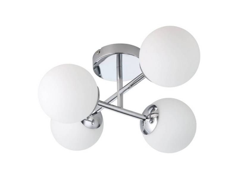 EGLO Deckenleuchte Eglo Deckenleuchte Castrovido chrom 48 x 39 cm, Inkl. Leuchtmittel, Nicht dimmbar nicht Smart Home-fähig ohne Bewegungsmelder von EGLO