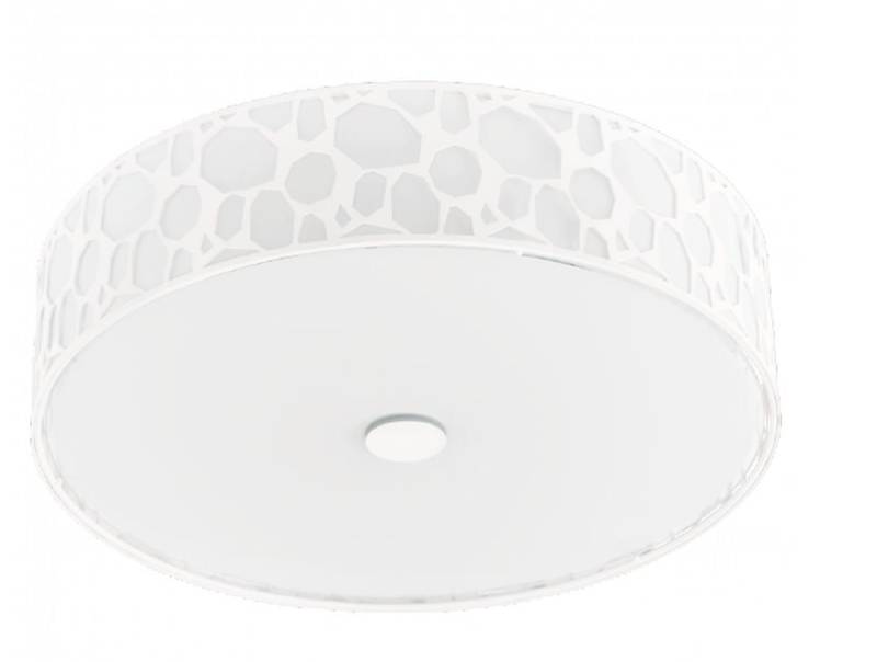 EGLO Deckenleuchte KARLANDA Deckenleuchte LED 1x18W Ø 42 cm Glas / Metall, LED wechselbar, Warmweiß von EGLO