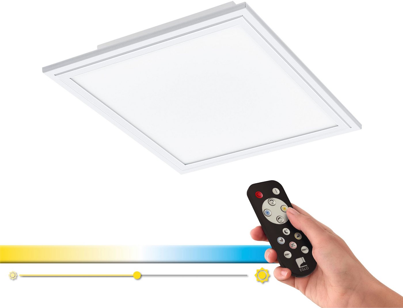 EGLO Deckenleuchte SALOBRENA-A, Dimmfunktion, Nachtlichtfunktion, LED fest integriert, Extra-Warmweiß, Kaltweiß, Neutralweiß, Tageslichtweiß, Warmweiß, Steuerung über Fernbedienung, Nachtlicht EGLO Deckenleuchte SALOBRENA-A, Dimmfunktion, Nachtlichtfunktion, LED fest integriert, Extra-Warmweiß, Kaltweiß, Neutralweiß, Tageslichtweiß, Warmweiß, Steuerung über Fernbedienung, Nachtlicht von EGLO