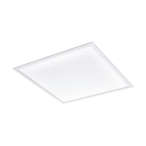 EGLO Deckenleuchte Salobrena-M mit Bewegungsmelder und Tageslichtsensor, LED Panel aus Aluminium und Kunststoff, Deckenlampe in weiß, Deckenbeleuchtung neutralweiß, Küchenlampe 60 x 60 cm von EGLO