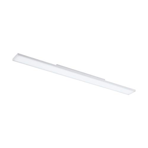 EGLO Deckenleuchte Turcona, LED Panel aus Metall und Kunststoff, rahmenlose Deckenlampe in weiß, Deckenbeleuchtung wamweiß, Flurlampe Decke 120 x 10 cm von EGLO