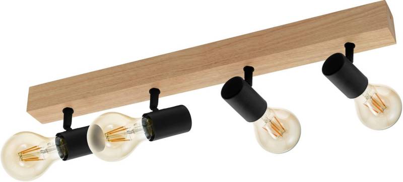 EGLO Deckenspot TOWNSHEND 3, ohne Leuchtmittel, Spot, Wohnzimmerlampe, Flur, L63 x B5 cm, 4X60W exkl. von EGLO