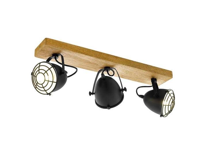 EGLO Deckenstrahler Gatebeck aus Holz und Metall, 3-fl. Gatebeck, dimmbar, schwarz, für Wohn- / Esszimmer, Holz, Strahler EGLO Deckenstrahler Gatebeck aus Holz und Metall, 3-fl. Gatebeck, dimmbar, schwarz, für Wohn- / Esszimmer, Holz, Strahler von EGLO