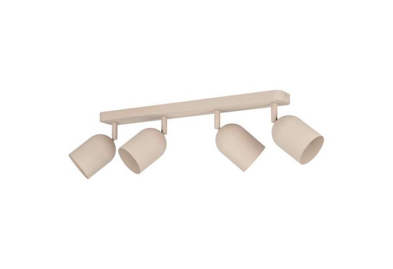 EGLO Deckenstrahler TILSTON, 4-flammig, Sandfarben, Metall, ohne Leuchtmittel, B 58 x H 20,5 x T 8 cm von EGLO